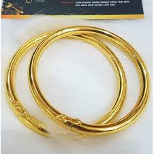 Lắc tay nữ trơn mạ vàng 24k đẹp sang chảnh