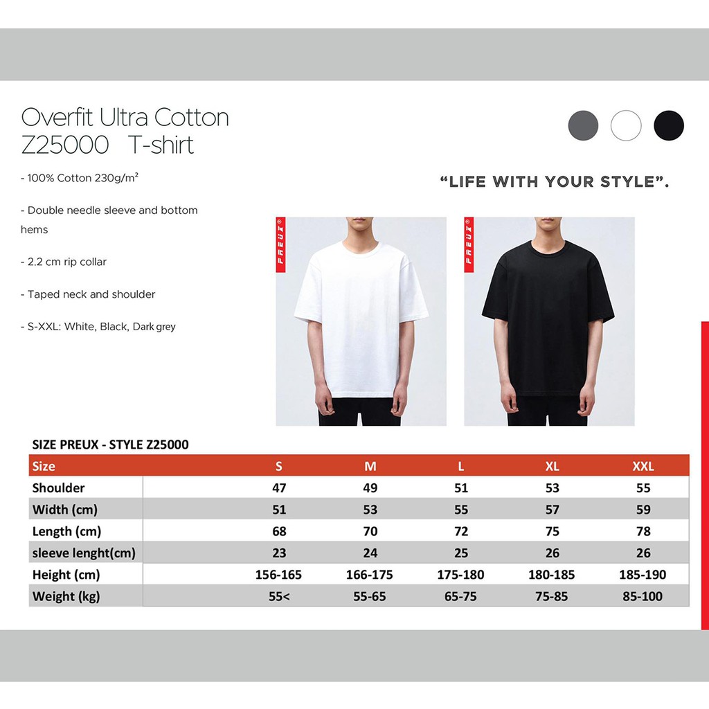 Áo thun LA T-Shirt Black / White Cotton Overfit Local brand | BigBuy360 - bigbuy360.vn