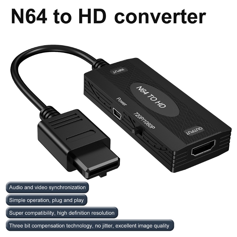 Bộ ĐiềU HợP Shas N64 Snes Cho Ngc 64 to 1080P 5 91in