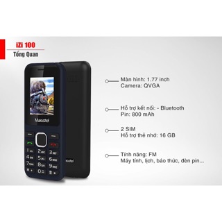 Điện thoại masstel izi 100 - hàng chính hãng