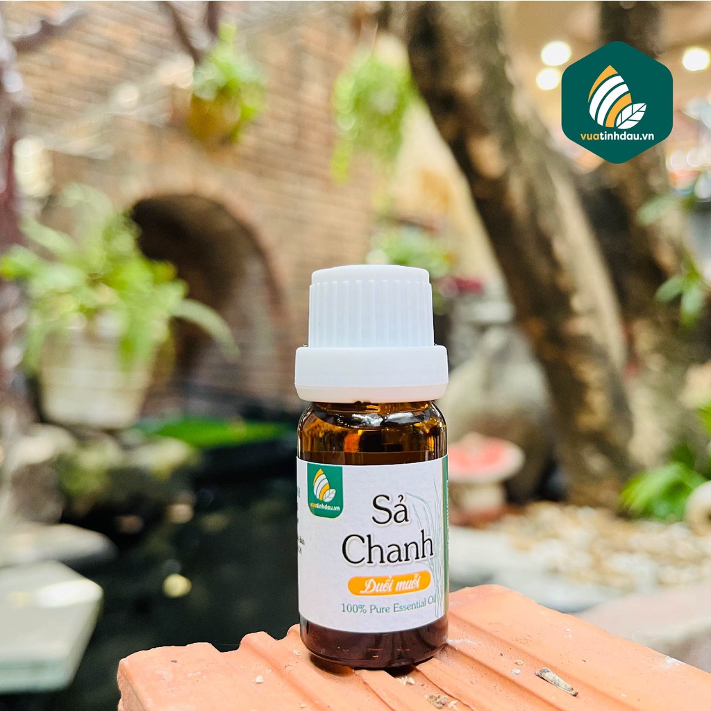 Chai Tinh Dầu Sả Chanh Nguyên Chất Đuổi Muỗi 10ml/30ml/50ml VUATINHDAU Tinh Dầu Chanh Sả Xông Xịt Phòng Dầu Xả Lau Nhà