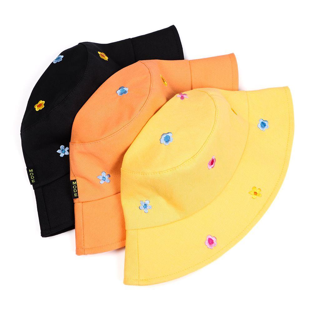 Nón Tai Bèo Chất Liệu Cotton Thoáng Khí Thêu Họa Tiết Xinh Xắn Thời Trang Đi Biển Cho Nữ