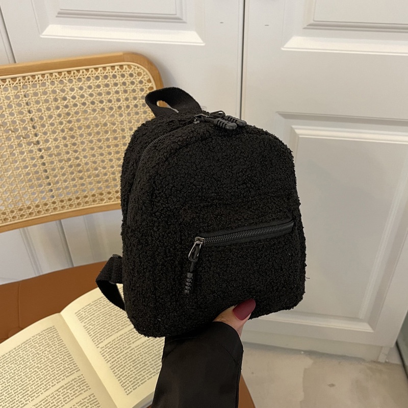 Túi đeo vai hình tai thỏ bằng vải cashmere lông cừu thời trang mùa thu mới 2021 cho nữ