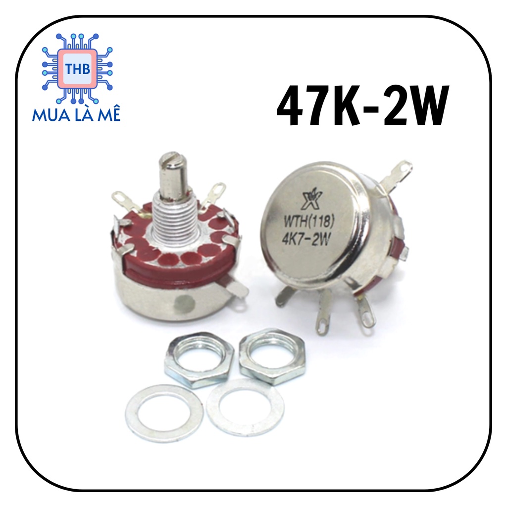 Chiết áp đơn 47K WTH118-2W