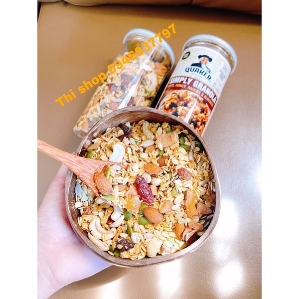 [Mã GROSALE giảm 10% đơn 150K] COMBO 2 HŨ GRANOLA ( 1kg) NGŨ CỐC ĂN KIÊNG- DATE MỚI