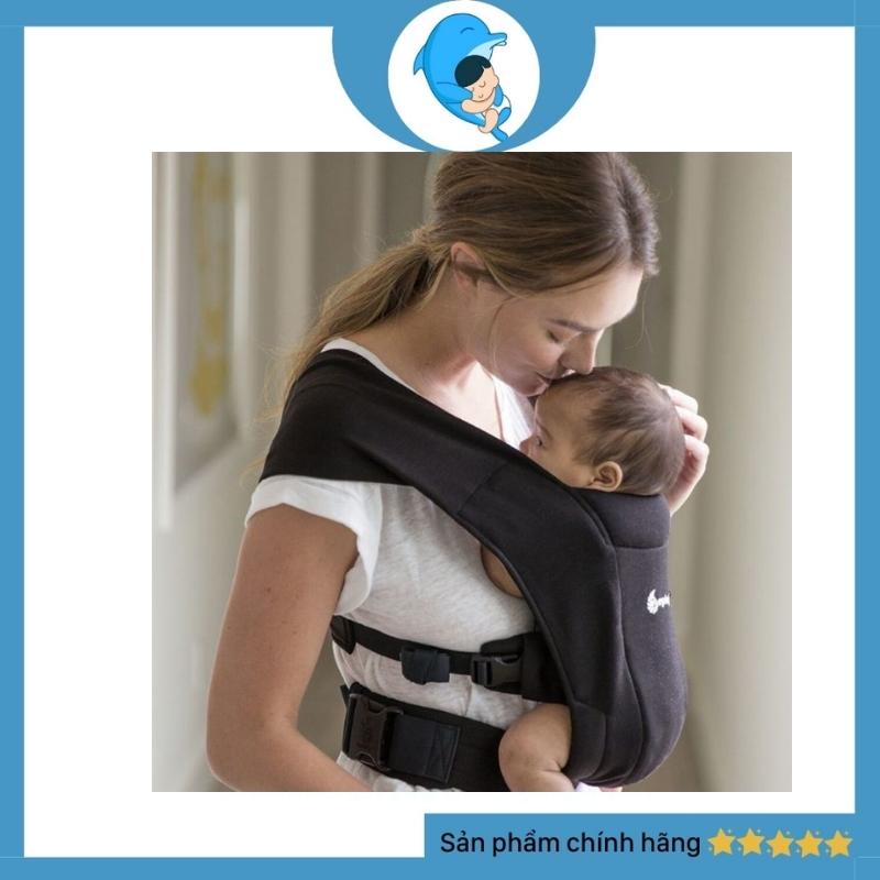 Địu trợ lực Ergobaby Embrace Cozy Mỹ giúp bố mẹ địu bé yêu cả ngày mà không sợ mỏi.