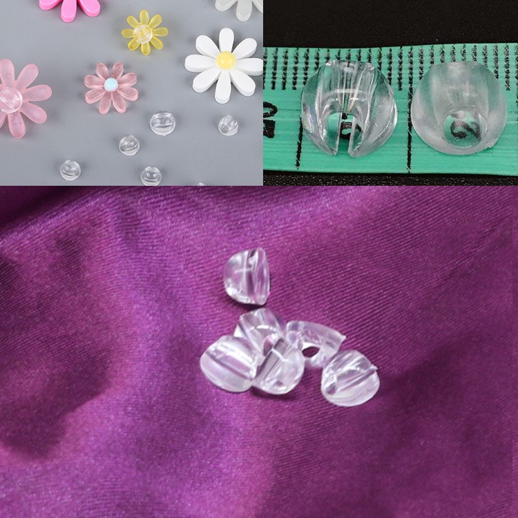 Túi 20 chiếc đế dán mặt charm làm dây buộc tóc