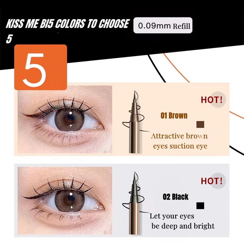 Bút kẻ mắt BABREA dạng lỏng chống thấm nước chuyên dụng 0.6ml