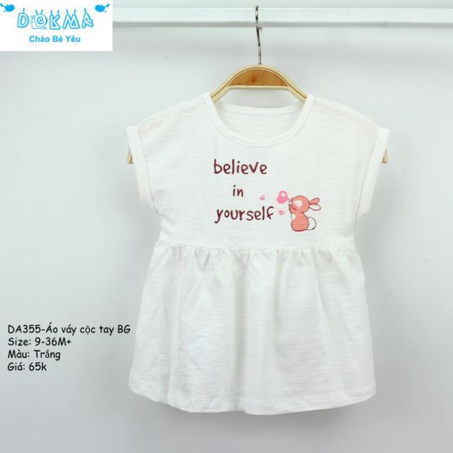 Áo cộc tay bé gái, size 9-36m