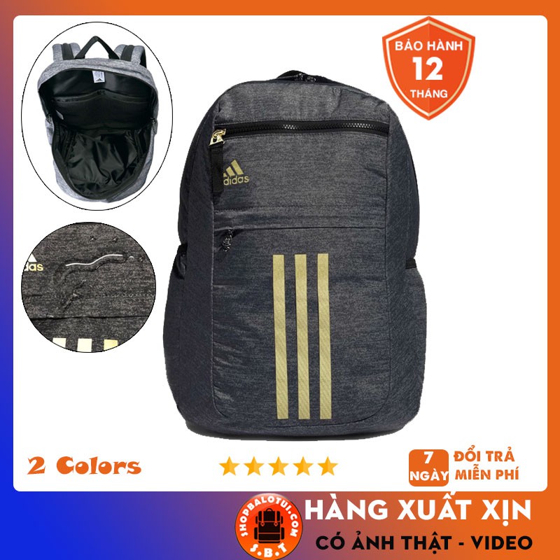 Balo adidas  [ HÀNG VNXK ] Balo adidas League 3 Stripe Backpack Grey - Thiết kế tiện lợi đựng đồ, Chất vải CHỐNG NƯỚC