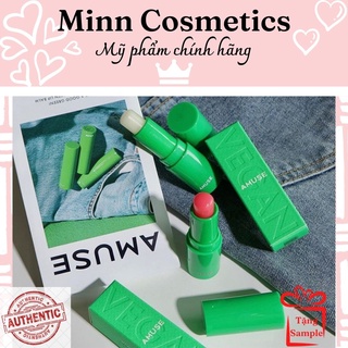 Dưỡng môi thuần chay amuse vegan green lip balm