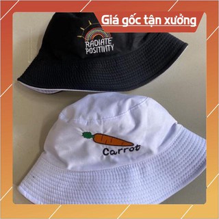 Nón bucket 2 mặt Carrot - Cầu vồng cute cho Nam Nữ