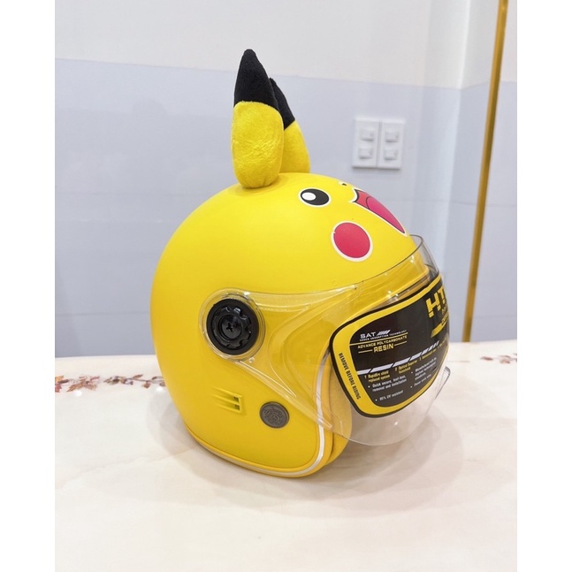 Mũ Bảo Hiểm Trùm Đầu 3/4 Napoli Trẻ Em Có Kính