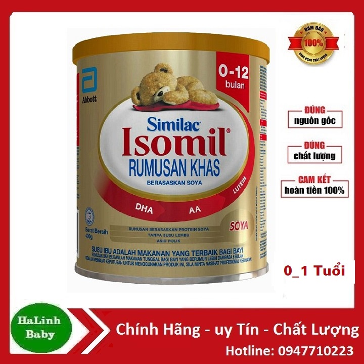 Sữa Bột Isomil, Isomil Plus 400g [Date 2024]......: