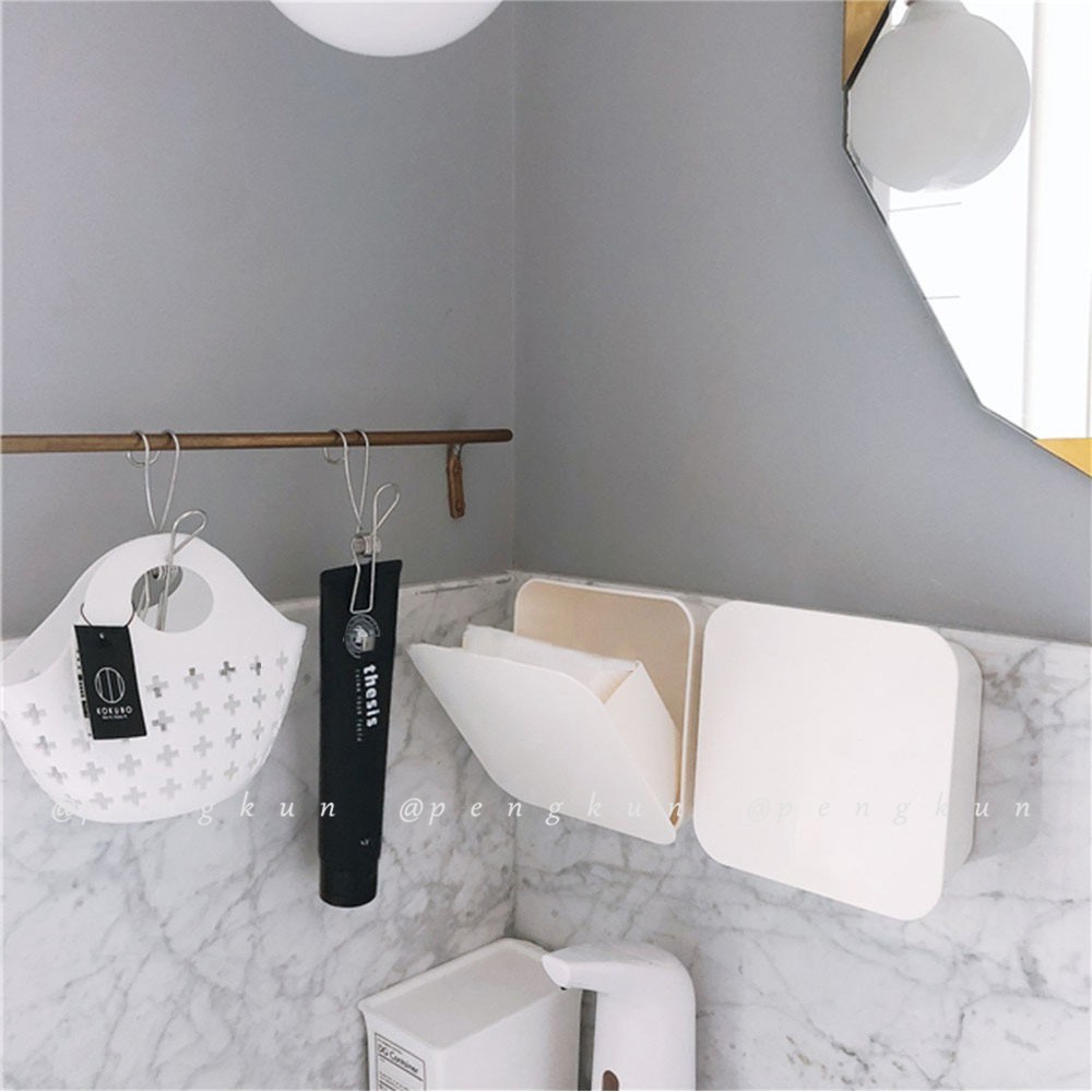 Hộp Đựng Tăm Bông cotton Nắp Lật Chống Bụi Thiết Kế Đơn Giản Đa Năng