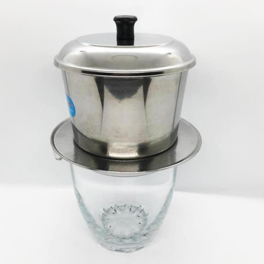 Bộ phin pha cà phê 1 lạng inox - thủy tinh