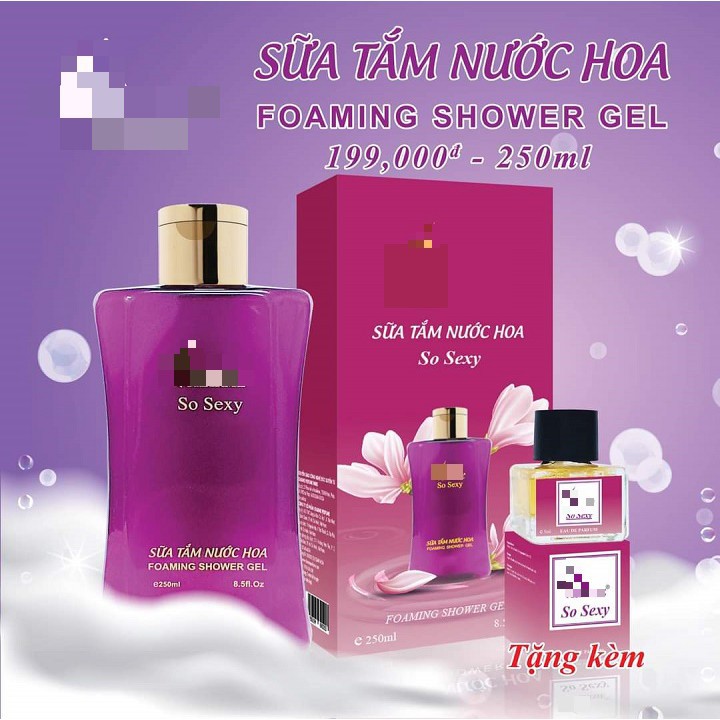 Sữa tắm hương nước hoa ( GOOD GIRL ; SO SEXY) 250ML -1000ml - Tặng Kèm Nước Hoa Mini