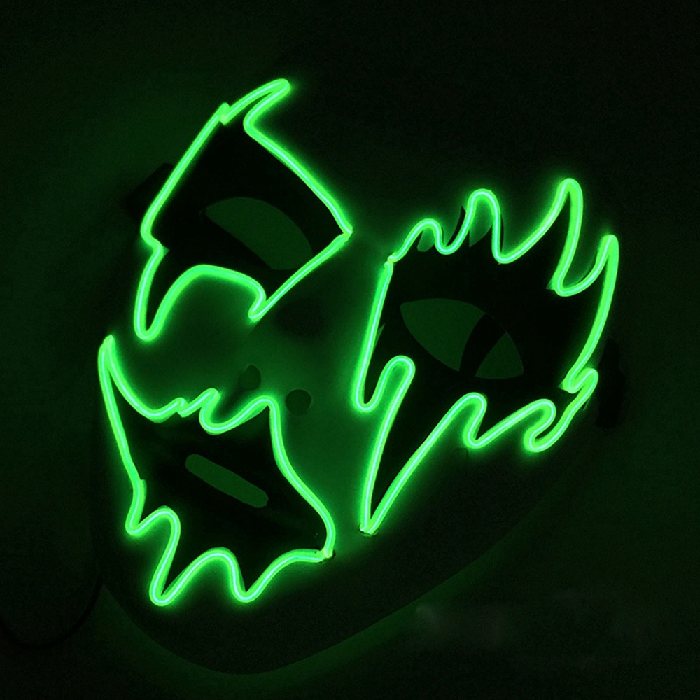 Hot Halloween Carnival Glowing Line Cold Light LED Glowing Mask Party Fancy Dress Party Decorative Mask ICEBEAR | BigBuy360 - bigbuy360.vn