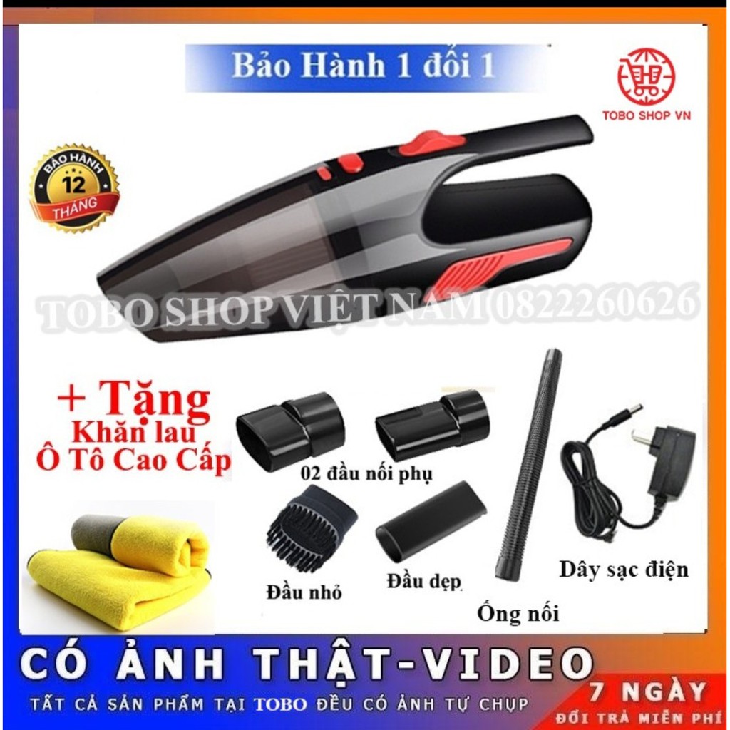 MÁY HÚT BỤI CẦM TAY MINI KHÔNG DÂY VÀ CÓ DÂY NGUỒN 12V Ô TÔ - HÚT BỤI Ô TÔ