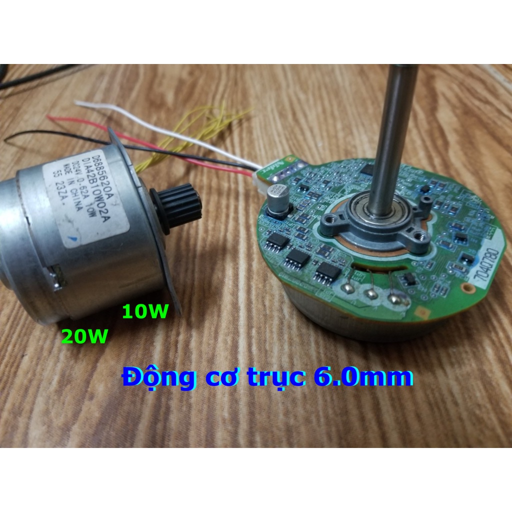 Trục quạt 8mm - Lỗ 6.0 - Động cơ máy Photo