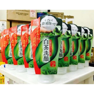 Sữa rửa mặt trà xanh Rohto Shirochasou green tea foam 120g
