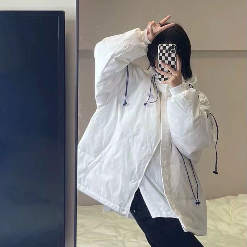 Áo Khoác Phao Đệm Cotton Dày Dáng Rộng Ngắn Phong Cách Hàn Quốc Thời Trang Mùa Đông Mới Cho Nữ