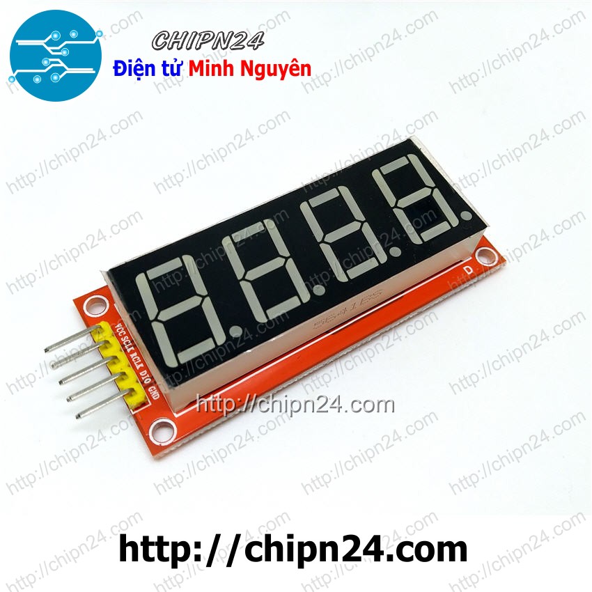 [1 pcs] (D93) Module 4 Led 7 đoạn 0.56 ich dùng IC 74HC595