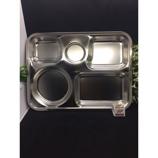 (PHÁ GIÁ) KHAY CƠM INOX 5 NGĂN CAO CẤP