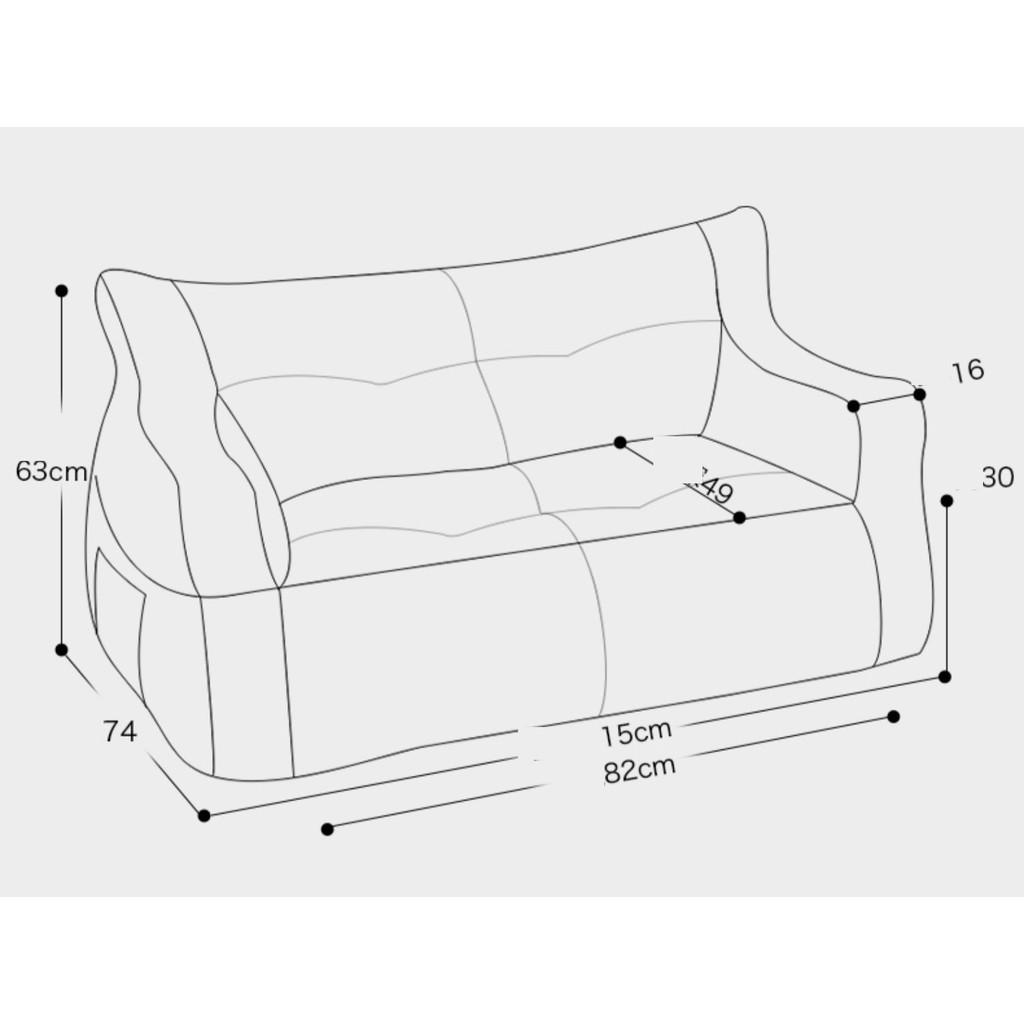 Vỏ ghế sofa lười KING LAZY - ( chưa bao gồm hạt xốp)- giúp bạn linh hoạt về màu sắc