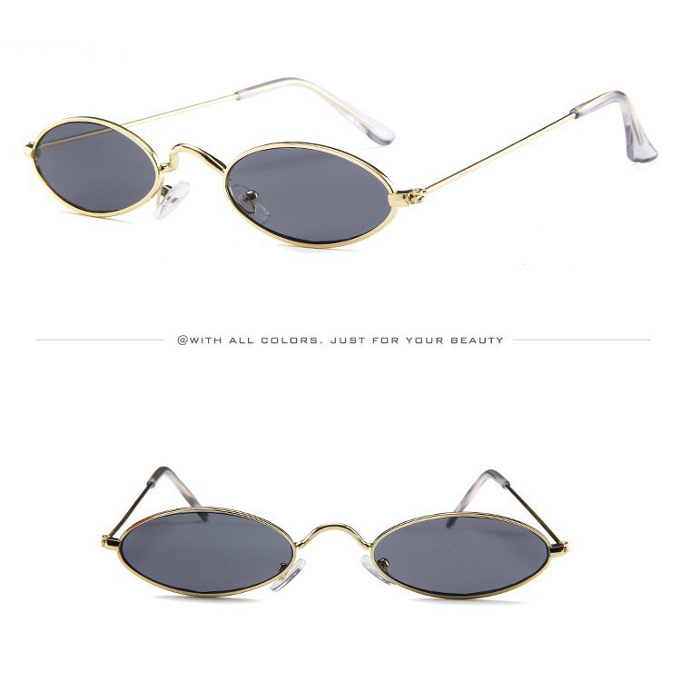 Kính mát nam nữ, kiếng râm nam nữ gọng Oval nhỏ retro Hàn Quốc nhiều màu K329 thusam