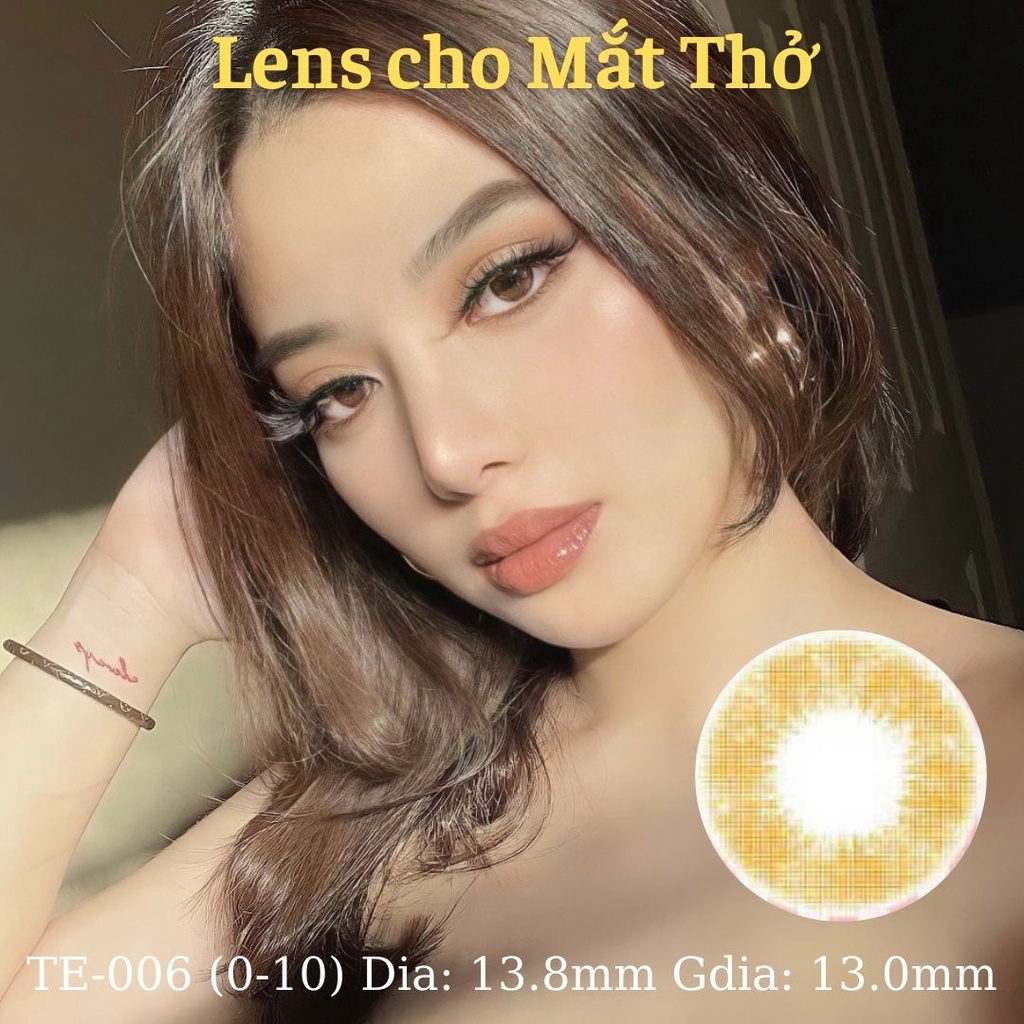 Lens cho Mắt Thở Crush Gold 0 - 10 độ