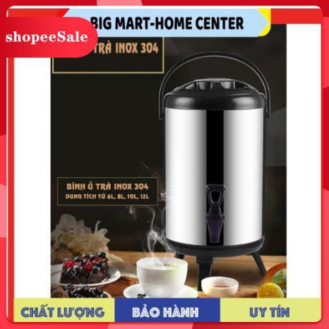 Bình ủ Trà Sữa 3 Lớp Giữ Nhiệt Inox 6L, 8L, 10L, 12L