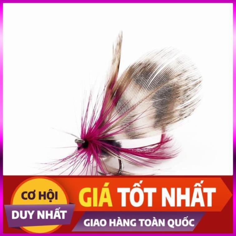 [Xả Kho 3 Ngày] Set 12 con mồi lông gắn lông vũ và cánh bướm siêu đẹp