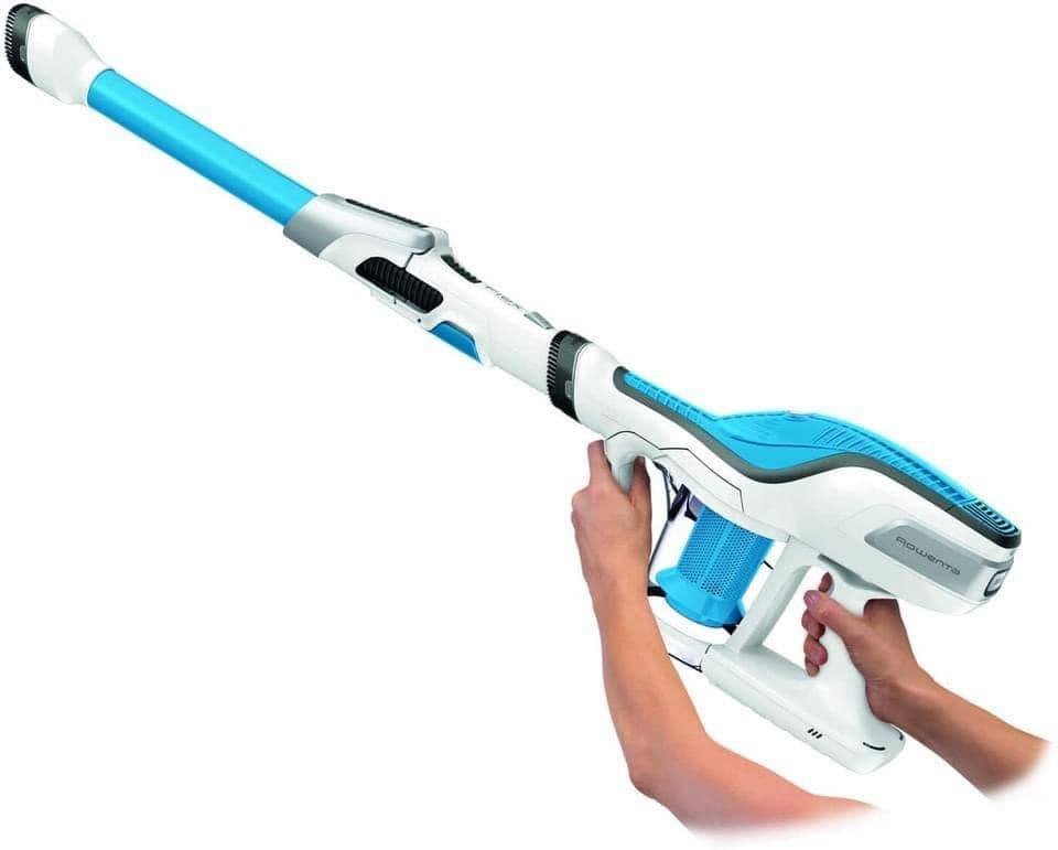 (Hàng Đức) Máy hút bụi cầm tay Rowenta Air Force 560 Flex Aqua RH9490 2in1 vừa hút vừa lau 100W