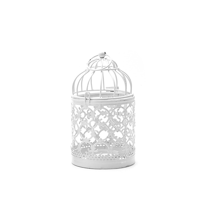 Giá Đỡ Đèn Cầy Dạng Lồng Chim Thiết Kế Đục Lỗ Phong Cách Cổ Điển Độc Đáo