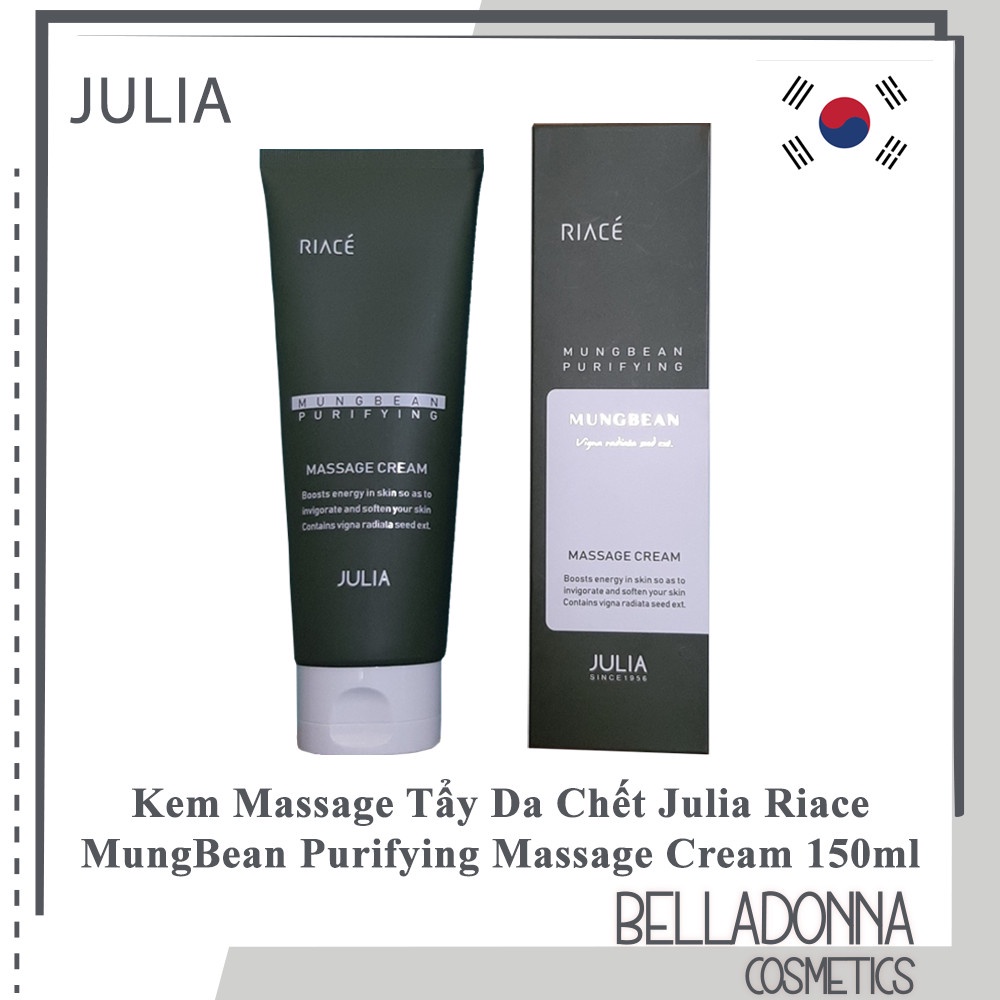 Kem Massage Tẩy Da Chết Julia Riace MungBean Purifying Massage Cream 150ml