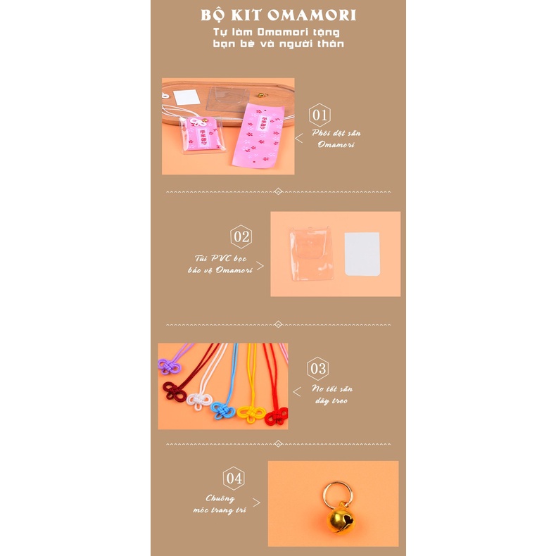 Bộ Túi Omamori Nhật Bản - Tự Làm Omamori Tặng Bạn Bè Và Người Thân - DIY Món Quà Ý Nghĩa