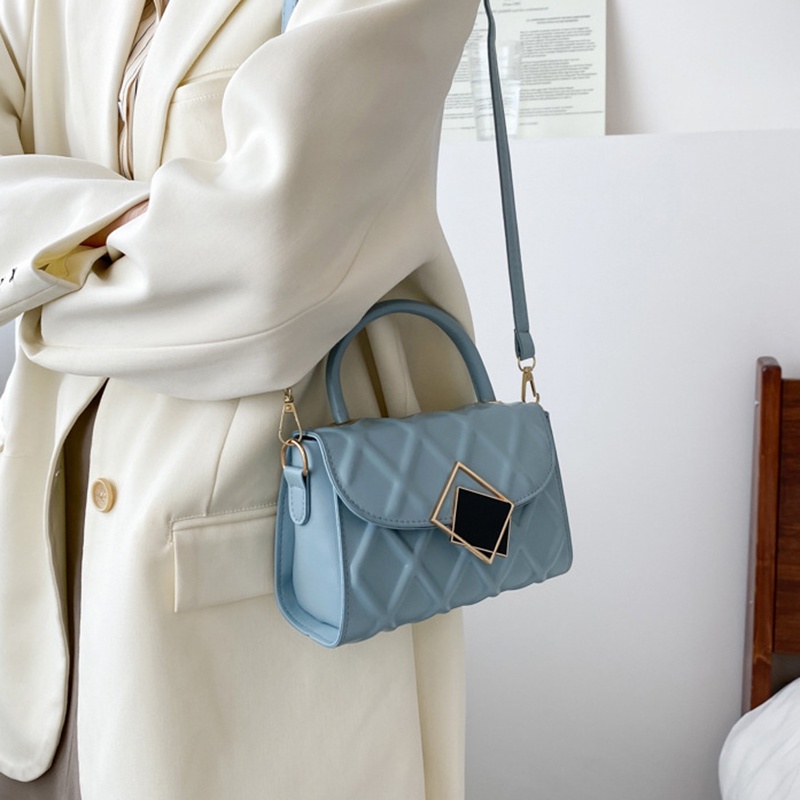 Túi đeo chéo hình vuông nhỏ IELGY đơn giản phong cách retro phương Tây