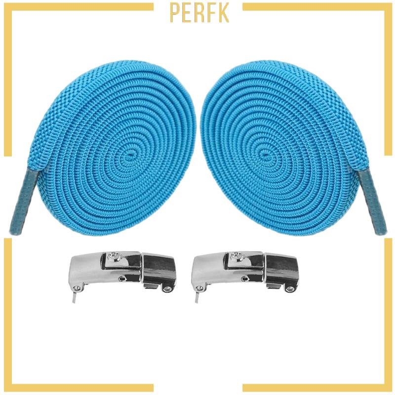 [Perfk] Dây Buộc Giày Co Giãn Không Cần Buộc Dây Đế Phẳng Tập Luyện Nhanh Chóng Dành Cho Người Lớn