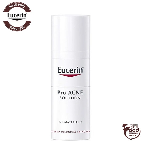 Kem Dưỡng Kiểm Soát Dầu Eucerin Acne-Oil Control Pro Acne Solution A.I Matt Fluid 50ml
