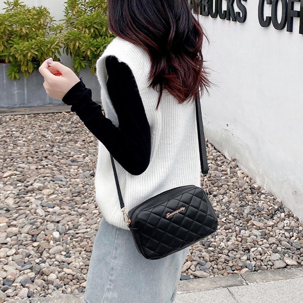 LILYES Túi Xách Đeo Vai Hình Vuông Nhỏ Màu Sắc Đơn Giản Thời Trang Cho Nữ