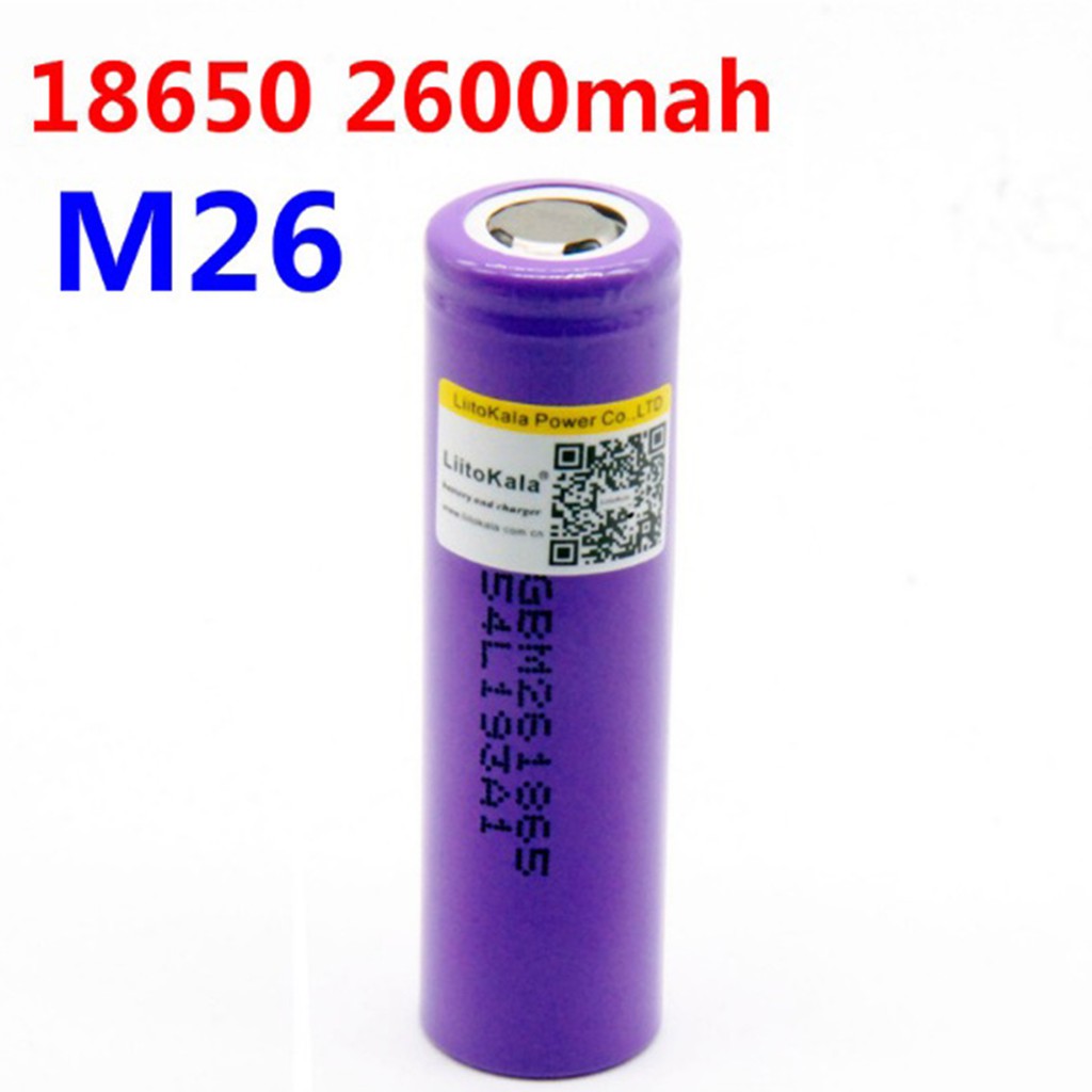 Pin sạc Lithium 18650 LG M26 2600mAh xả 10A