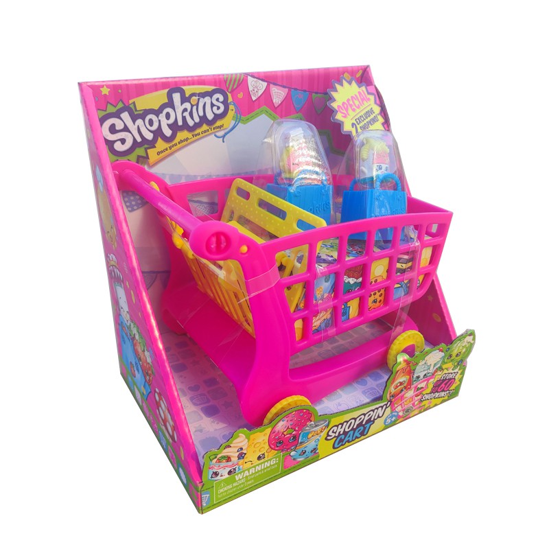 Shopkins Bộ Đồ Chơi Xe Đẩy Mua Sắm 12 Món Cho Bé