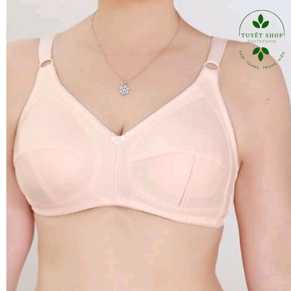 Aó Ngực Siêu Mỏng Không Gọng Quả Siêu To Bản To Chất Cotton Cho Người Bà Cho Mẹ Trung Niên