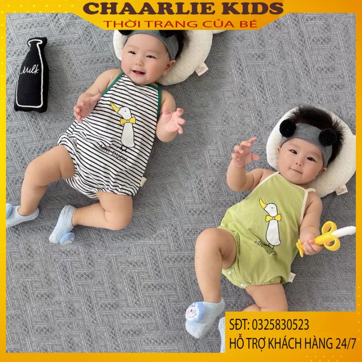Yếm Body Cho Bé Sơ Sinh Chất Liệu Thun Cotton Cao Cấp Dành Cho Bé Trai Và Bé Gái Từ 4-18kg Chaarlie Kids