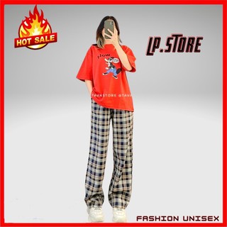 Quần Caro - Quần Baggy Nam Nữ Unisex Sọc Caro Siêu Hot - LP.STORE ( MÃ 02)