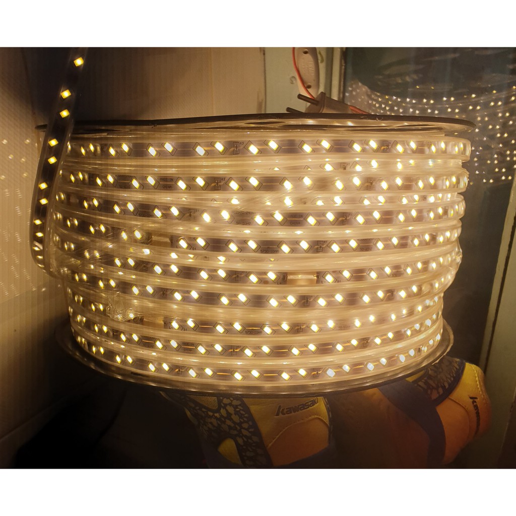 [5730 - 80 led]  Đèn Led Dây 100m (2 hàng led đôi) + tặng 5 dây nguồn