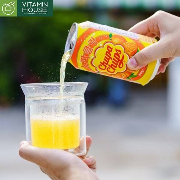 Soda Chupa Chups vị Dâu Nho Cam 345ml [Vitamin House]