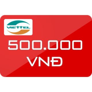 Thẻ viettel 500.000vnd