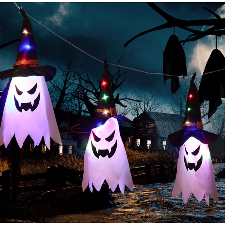 Đèn Led Hình Nón Phù Thủy Trang Trí Halloween
